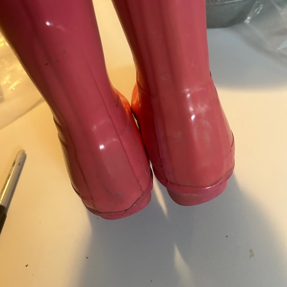 Pink Hunter tall rain boots - Picture 3 of 5